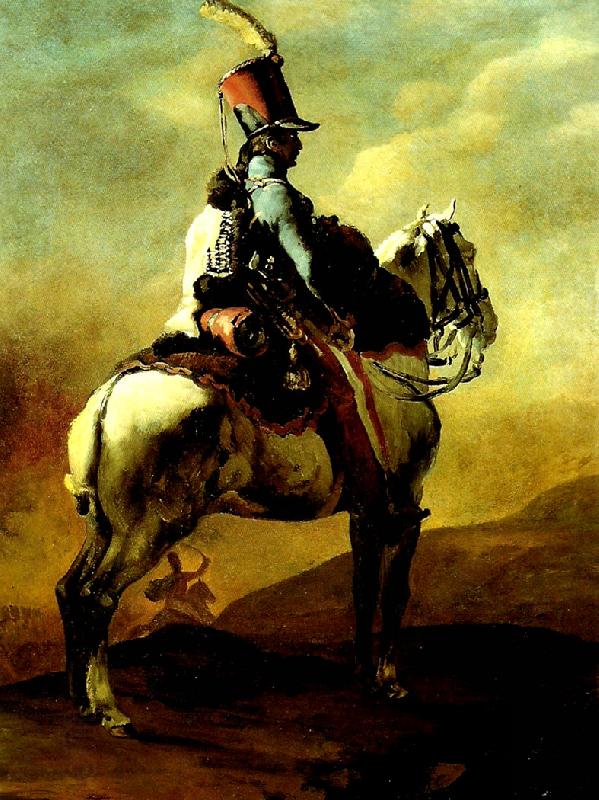 Theodore   Gericault trompette de hussards